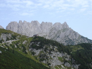 Obraz premium Wandern am Wilden Kaiser