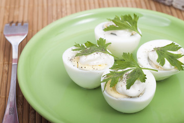 boiled eggs