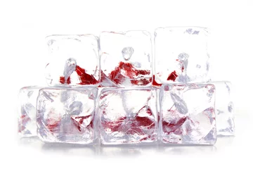 Crédence de cuisine en verre imprimé Dans la glace Eisblock