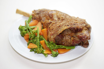 Roast Leg of Lamb with Vegetables
