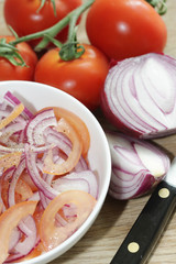 Red Onion and Tomato Salad
