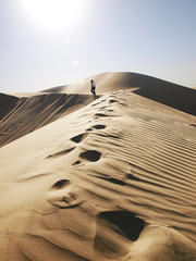 einsamer läufer - Wüste