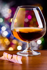 Cognac in a glass