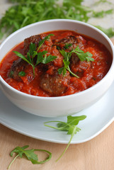 Meatballs in tomato sauce