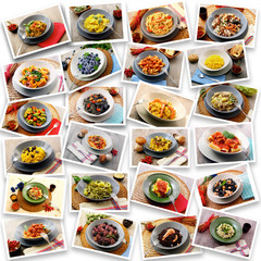 pasta italiana cartoline collage