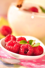 Himbeeren - Beilage zum Dessert
