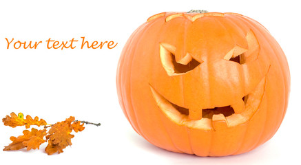 citrouille d'halloween - texte