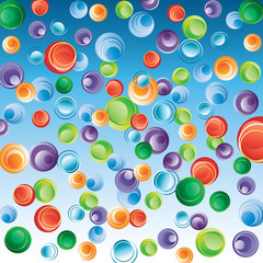 Abstract background with bubbles.