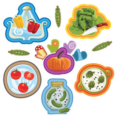 Cooking icons set