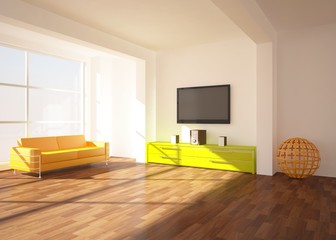 bright colored room
