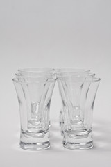 Empty glass for vodka