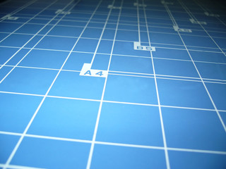 Abstract backgorund with scale grid and symbols