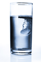 Tablet in water