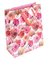 sac rose à fleurs