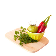 Tomatoes and Peppers