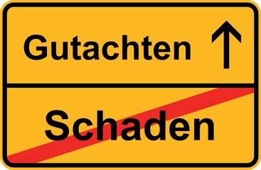 Obraz premium Gutachten - Schaden