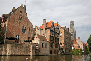 Naklejka premium canal in Bruges