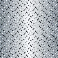 Cercles muraux Métal Seamless Diamond Plate Texture