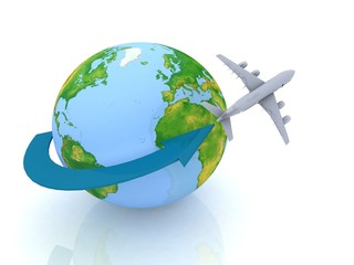 Fototapeta premium airplane travel