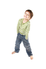 Joyful little boy