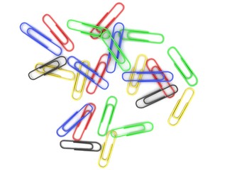 Color clips for a paper