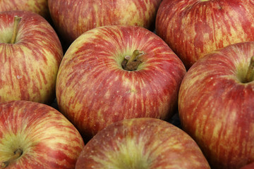 Fototapeta na wymiar Red apples closeup