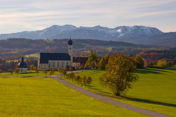 Wilparting Wallfahrtskirche Oberbayern Gemeinde Irschenberg