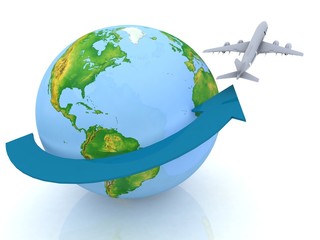 Fototapeta premium airplane travel