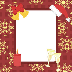 New Year and Christmas frame