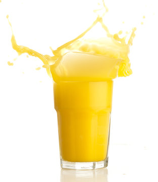 orange juice splash