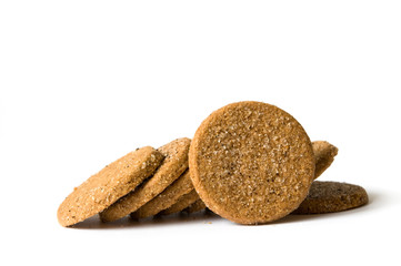 Runde Plätzchen mit Kaffee