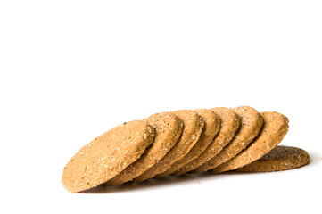 Runde Plätzchen mit Kaffee