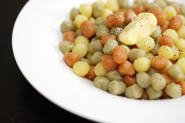 Tricolour Baby Gnocchi