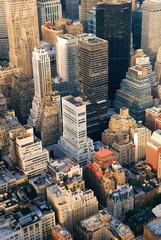 Fototapeta na wymiar Manhattan aerial skyline