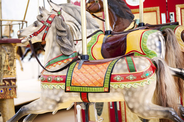 Fototapeta na wymiar carnival horses