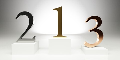 Siegerehrung mit Platzierung