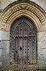 Fototapeta premium OLD GOTHIC STYLE DOOR