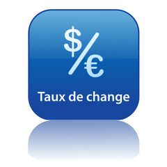 Bouton Web TAUX DE CHANGE (devises banque bureau finance argent)