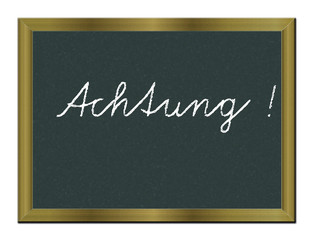 Obraz premium Achtung
