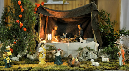 crèche pour la fête de Noël