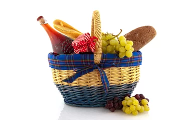 Light filtering roller blinds Picnic picnic basket with food