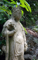 Fototapeta na wymiar Buddyjski figura świętego kobiece