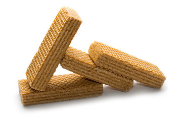 Wafers isolated on white