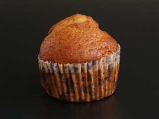 Banana Cake on black backgrond