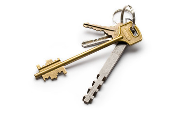 Keys isolated on white