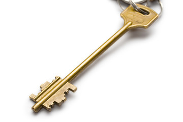 Key isolated on white