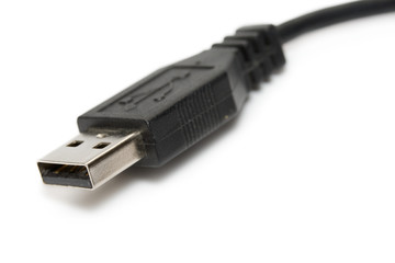 Usb-cable isolated on the white background