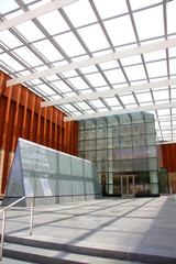 Architecture of modern new glass building exteriors