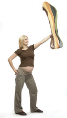 Young pregnant woman