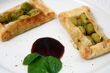 olive con menta succo di melograno